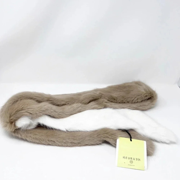 NWT H by Heurueh Faux Fur Scarf - Picture 1 of 5
